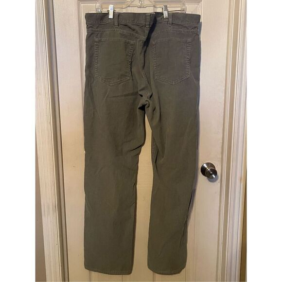 J.Crew Mens Grey Button & Zipper Fly Straight Leg Corduroy Pants Size 38 - Picture 9 of 11